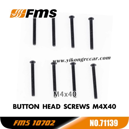 FMS 10702 (4074) 1/7 RC Car Parts Button Head Screws M4x40 APSC71139