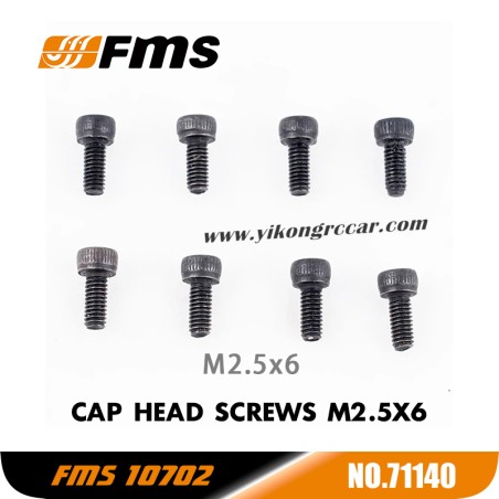 FMS 10702 (4074) 1/7 RC Car Parts Cap Head Screws M2.5x6 APSC71140