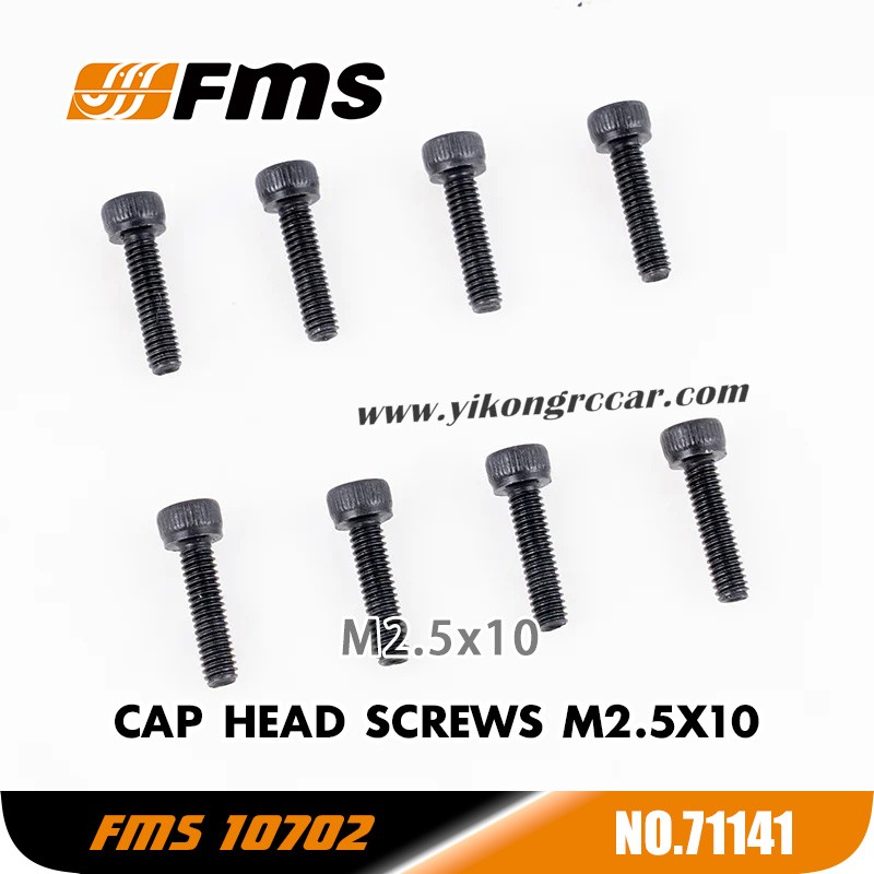 FMS 10702 (4074) 1/7 RC Car Parts Cap Head Screws M2.5x10 APSC71141