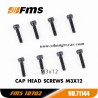 FMS 10702 (4074) 1/7 RC Car Parts Cap Head Screws M3x12 APSC71144