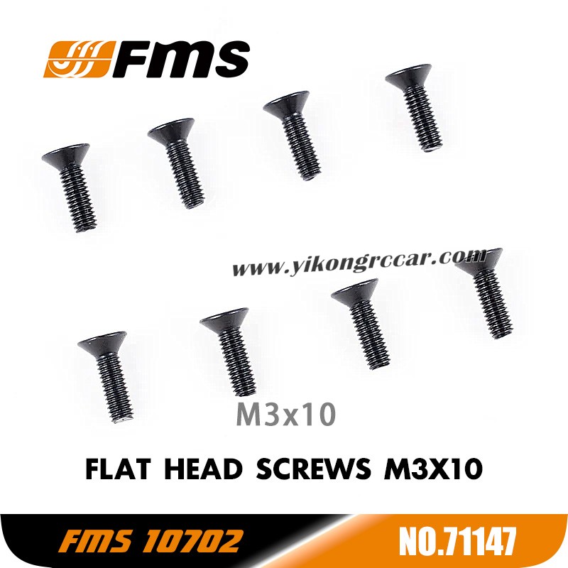FMS U4 10702 RC Car Parts Flat Head Screws M3x10 APSC71147