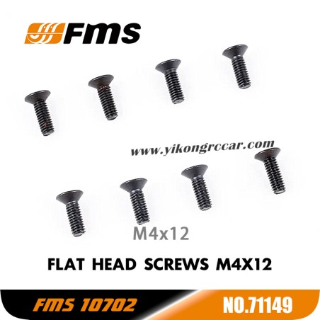 FMS U4 10702 RC Car Parts Flat Head Screws M4x12 APSC71149
