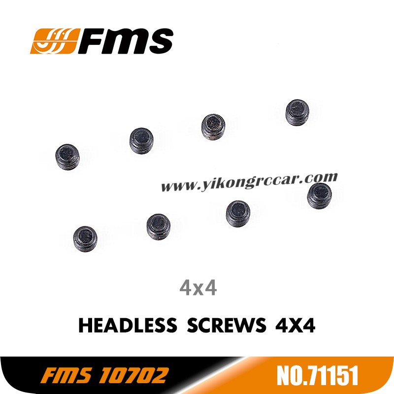 FMS U4 10702 RC Car Parts Headless Screws 4x4 APSC71151