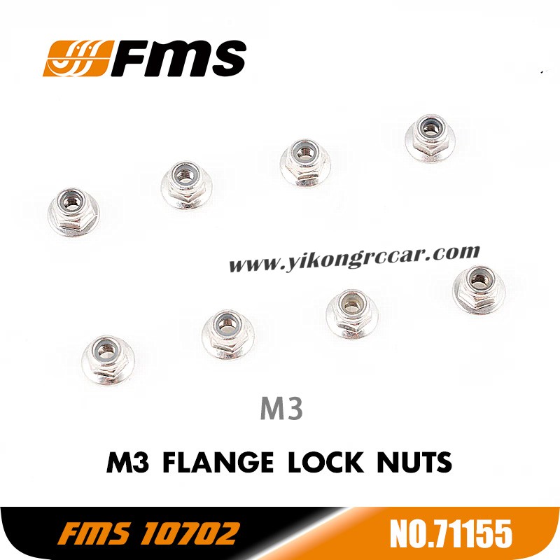 FMS U4 10702 RC Car Parts M3 Flange Lock Nuts APSC71155