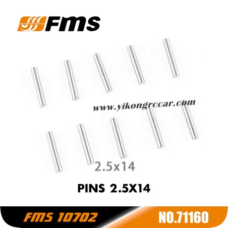 FMS U4 10702 RC Car Parts Pins 2.5x14 APSC71160