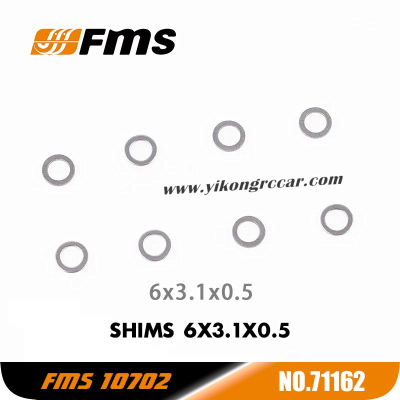 FMS U4 10702 RC Car Parts Shims 6x3.1x0.5 APSC71162