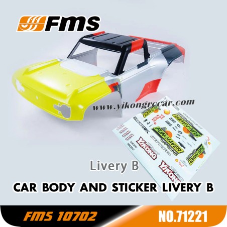FMS U4 10702 RC Car Parts Body and Sticker (Livery B) APSC71221