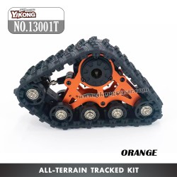 YIKONG 1/8 & 1/10 Series RC Car Parts All-terrain Tracked Kit 13001T orange