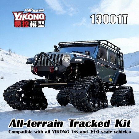YIKONG 1/8 & 1/10 Series RC Car Parts All-terrain Tracked Kit 13001T