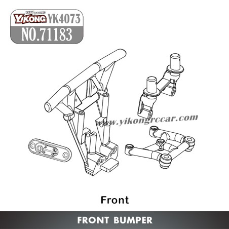 71183 YIKONG YK4073 RC Car Parts Front Bumper