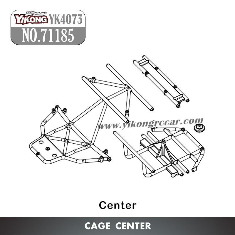 71185 YIKONG YK4073 RC Car Parts Cage Center