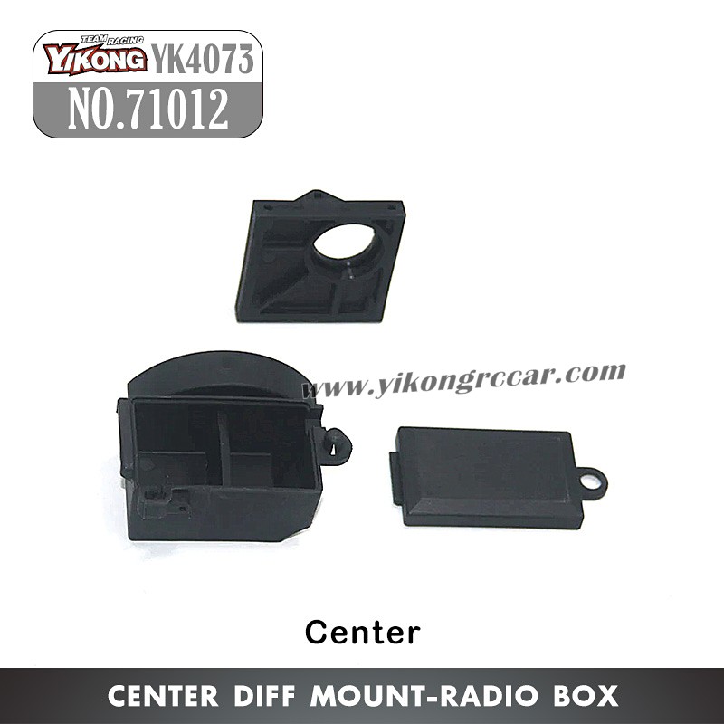 71012 YIKONG YK4073 RC Car Parts Center Diff Mount/Radio Box