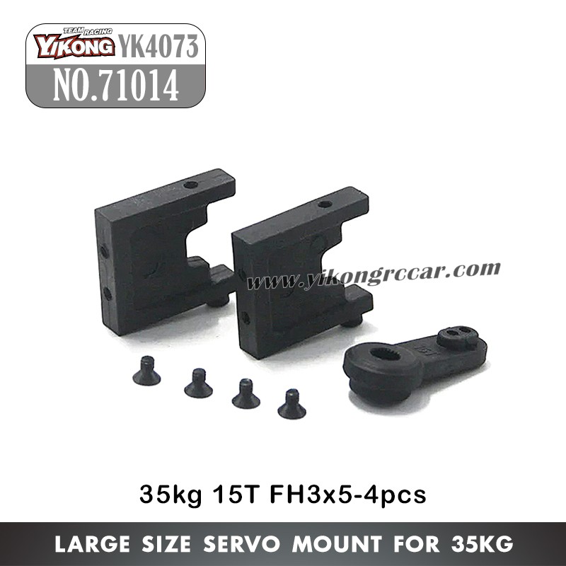 71014 YIKONG YK4073 RC Car Parts Servo Mount For 35kg 15T FH3x5-4pcs
