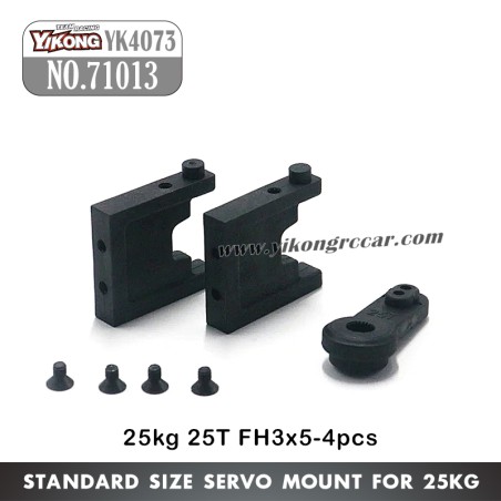 71013 YIKONG YK4073 RC Car Parts Servo Mount For 25kg 25T FH3x5-4pcs