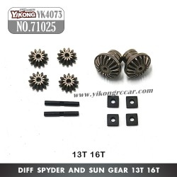 71025 YIKONG YK4073 RC Crawler Parts Diff Spyder and Sun Gear 13T 16T