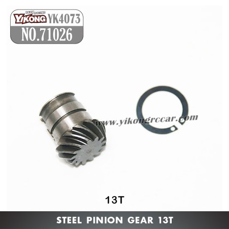 71026 YIKONG YK4073 RC Crawler Parts 13T Steel Pinion Gear