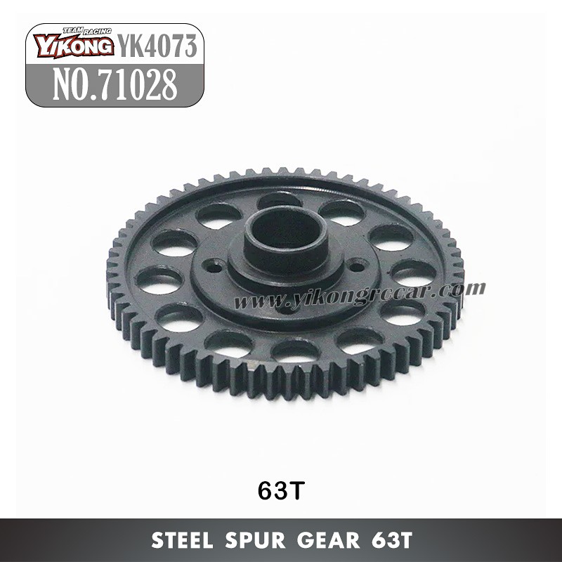 71028 YIKONG YK4073 RC Crawler Parts 63T Steel Spur Gear