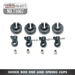 71067 YIKONG YK4073 Parts Shock Rod End and Spring Cups