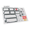 YIKONG YK4082 1/8 RC Truck Parts Sticker