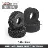 71109 YIKONG TB7 YK4073 Parts Tires and Foam Insert (146x56mm)