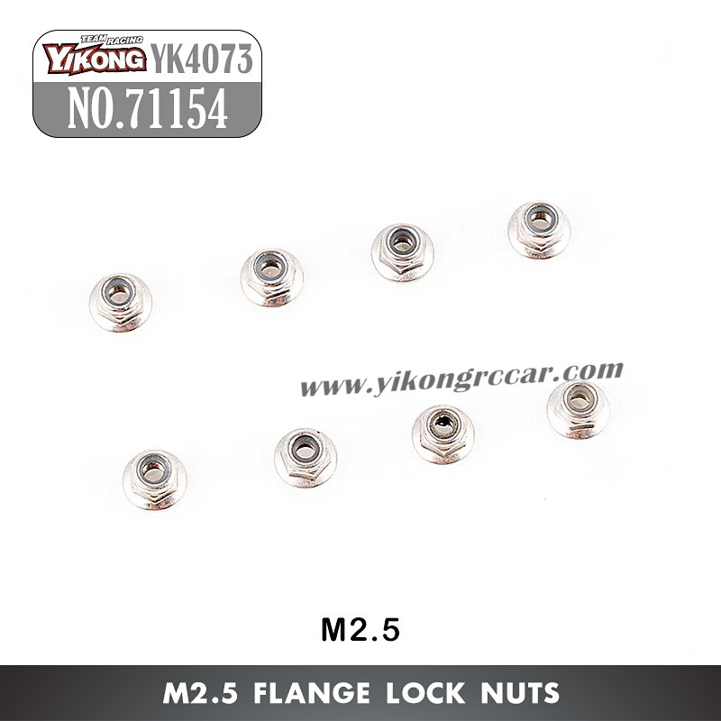 71154 YIKONG TB7 YK4073 Parts M2.5 Flange Lock Nuts