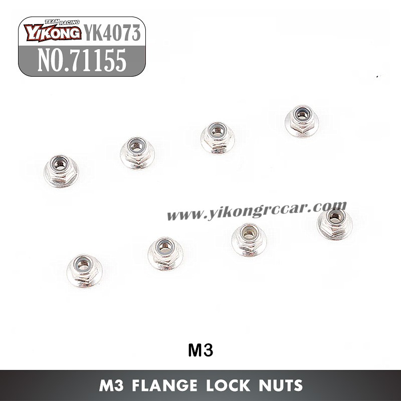 71155 YIKONG TB7 YK4073 Parts M3 Flange Lock Nuts