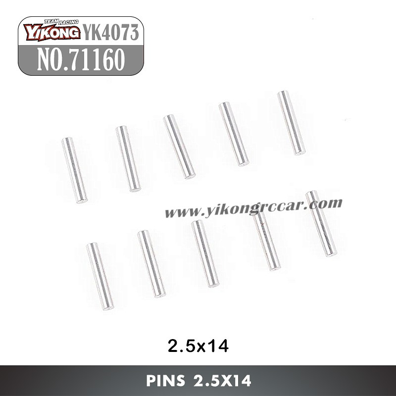 71160 YIKONG YK4073 TB7 Parts Pins 2.5x14