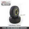 71174 YIKONG YK4073 TB7 Parts 146x56mm Wheel and Tire Mounted Yellow