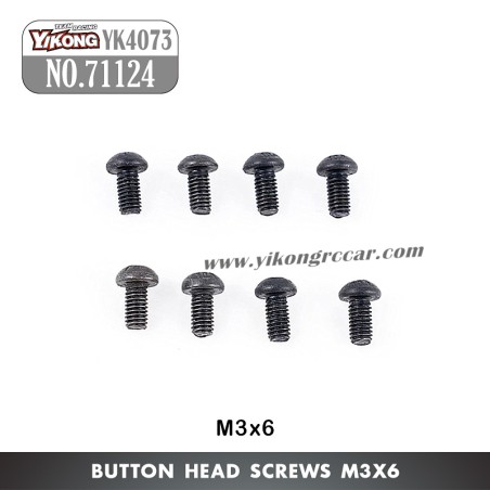 71124 YIKONG YK4073 TB7 Parts Button Head Screws (M3x6)
