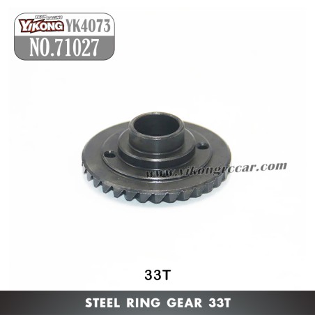 71027 YIKONG YK4073 RC Crawler Parts 33T Steel Ring Gear