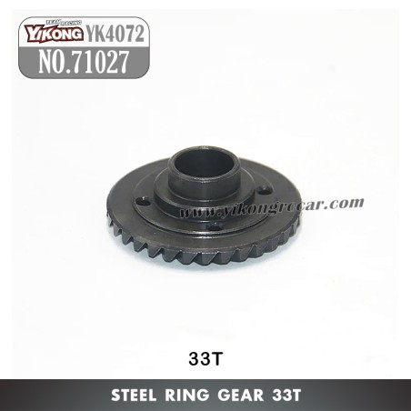 YIKONG DF7 YK4072 Parts Steel Driven Gear 33T 71027