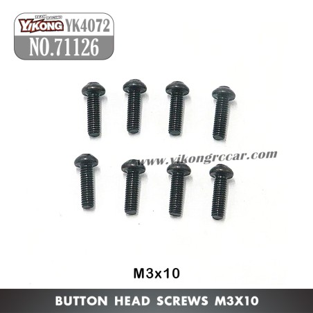 YIKONG DF7 YK4072 Pro Parts Pan Head Socket Cap Screw M3*10 71126