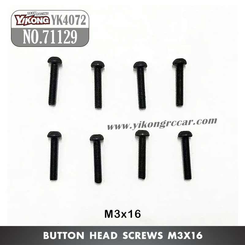 YIKONG DF7 YK4072 Parts Pan Head Socket Cap Screw M3*16 71129