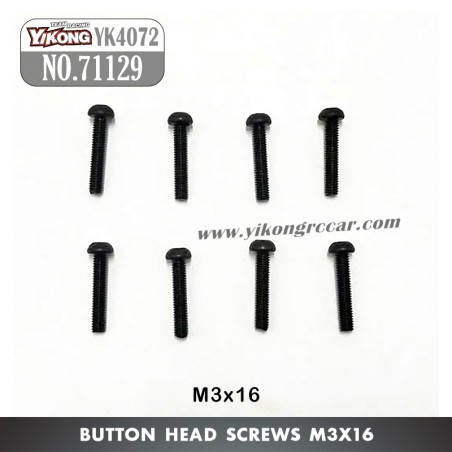 YIKONG DF7 YK4072 Parts Pan Head Socket Cap Screw M3*16 71129