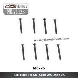 YIKONG DF7 YK4072 Parts Pan Head Socket Cap Screw M3*25 71133