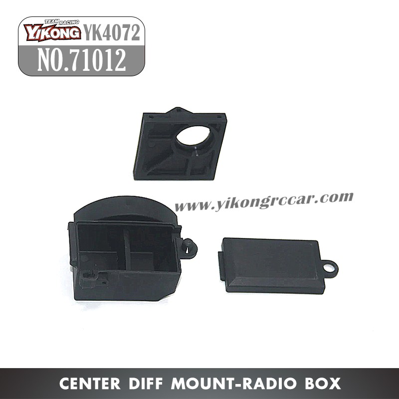 YIKONG YK4072 Desert RC Truck Parts (Center) Diff Mount Radio Box 71012
