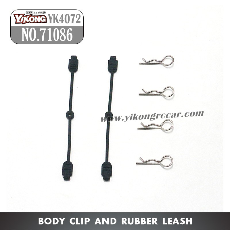 YIKONG YK4072 Desert RC Truck Parts Body Clip And Ruber Leash 71086