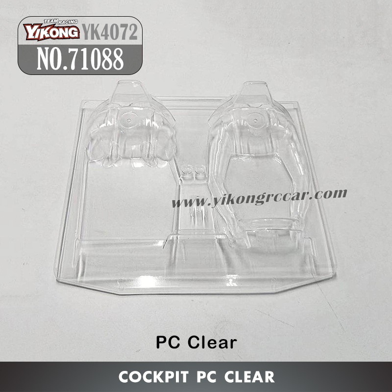YIKONG YK4072 Desert RC Truck Parts Cockpit (Clear) 71088