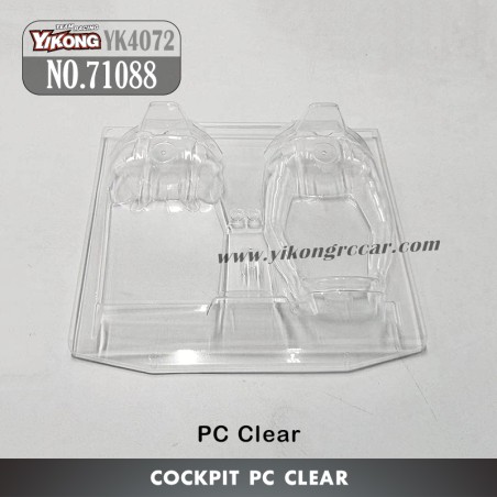 YIKONG YK4072 Desert RC Truck Parts Cockpit (Clear) 71088