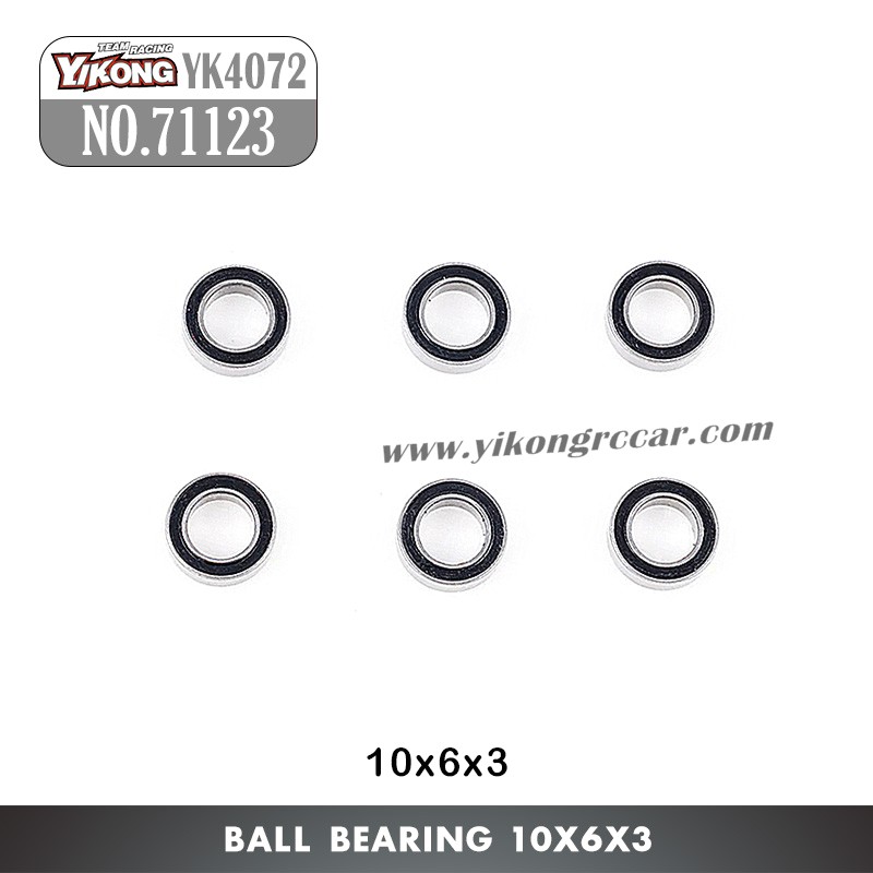 YIKONG YK4072 DF7 RC Short Truck Parts Ball Bearings 10x6x3mm 71123