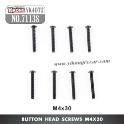 YIKONG YK4072 DF7 RC Short Truck Parts Button Head Screw (M4x30) 71138
