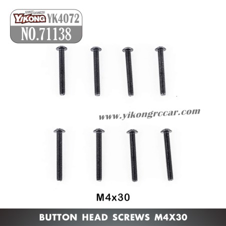 YIKONG YK4072 DF7 RC Short Truck Parts Button Head Screw (M4x30) 71138