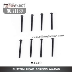 YIKONG YK4072 DF7 RC Short Truck Parts Button Head Screw (M4x40) 71139
