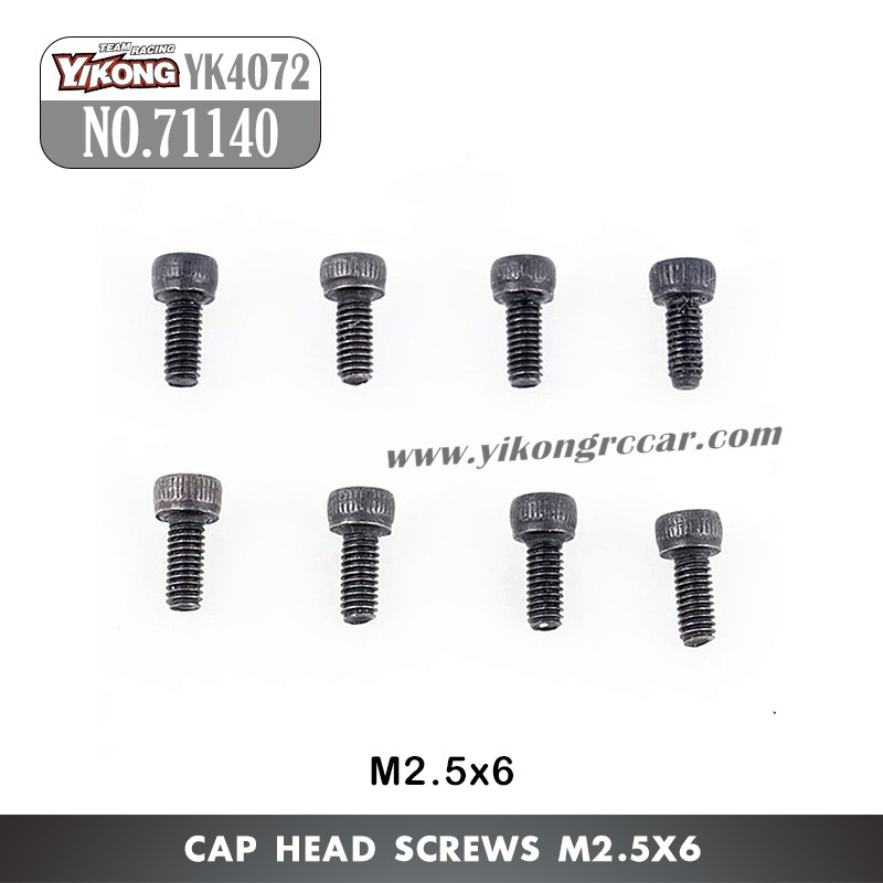 YIKONG YK4072 DF7 RC Short Truck Parts Cap Head Screw (M2.5x6) 71140