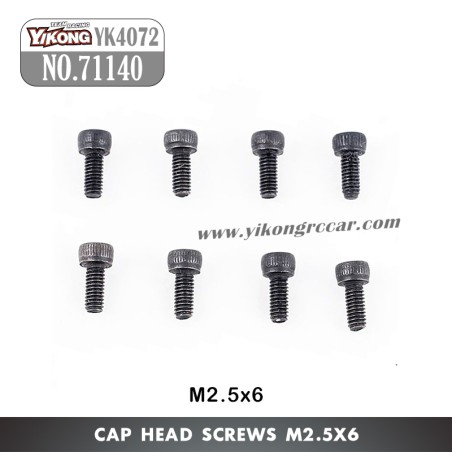 YIKONG YK4072 DF7 RC Short Truck Parts Cap Head Screw (M2.5x6) 71140