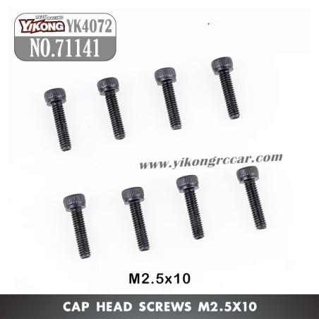 YIKONG YK4072 DF7 RC Short Truck Parts Cap Head Screw (M2.5x10) 71141