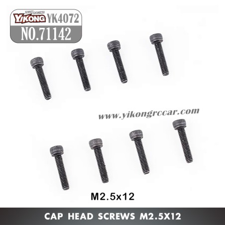 YIKONG YK4072 DF7 RC Short Truck Parts Cap Head Screw (M2.5x12) 71142