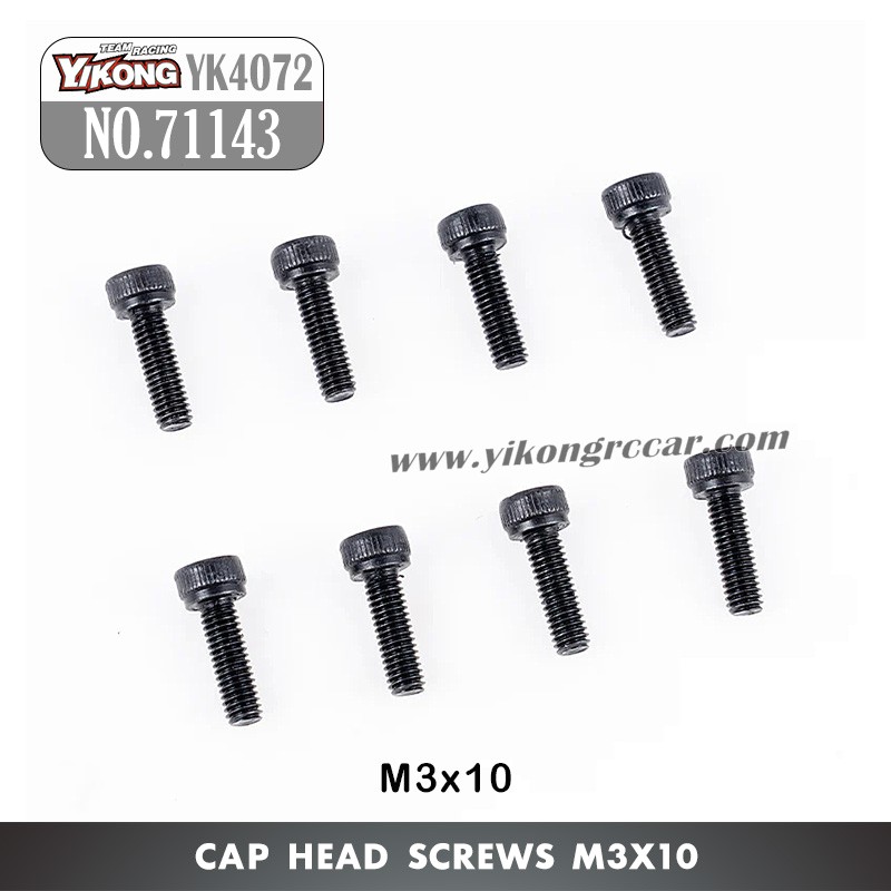 YIKONG YK4072 DF7 RC Short Truck Parts Cap Head Screw (M3x10) 71143