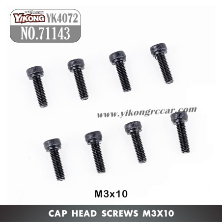 YIKONG YK4072 DF7 RC Short Truck Parts Cap Head Screw (M3x10) 71143