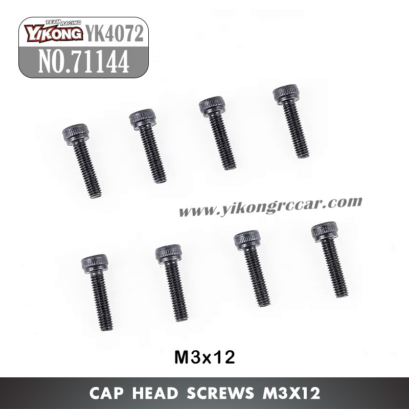 YIKONG YK4072 DF7 RC Short Truck Parts Cap Head Screw (M3x12) 71144